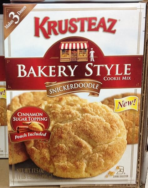 KRUSTEAZ BAKERY STYLE SNICKERDOODLE COOKIE MIX 17.5OZ (8 BOXES)