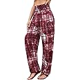 QIANXIZHAN Women's Harem Pants, High Waist Yoga Boho Trousers with Pockets