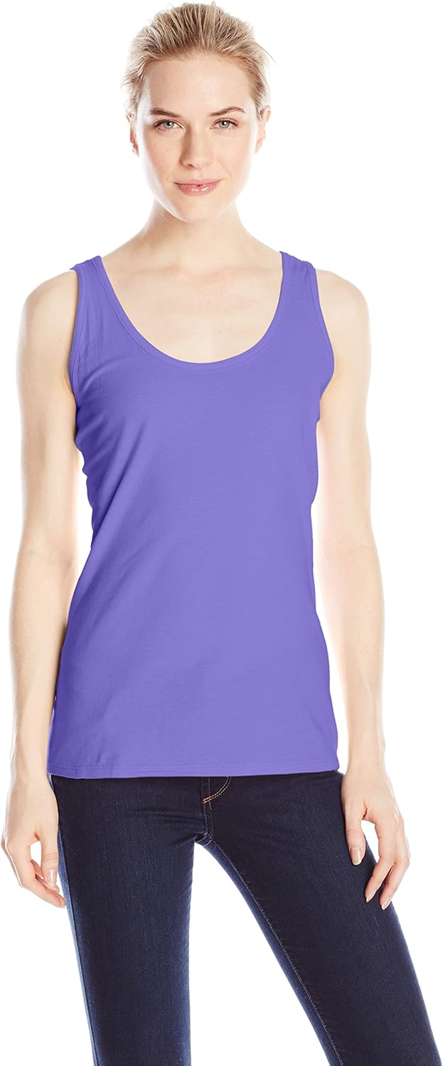 Hanes Women's Scoop-Neck Tank Top: Clothing