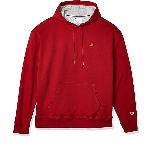 Champion Men's Powerblend Fleece Hoodie, C Logo