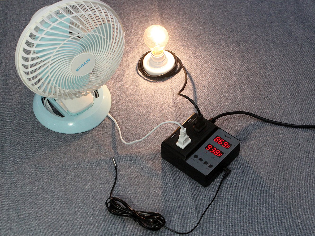 bayite Temperature Controller BTC201 PreWired Digital Outlet