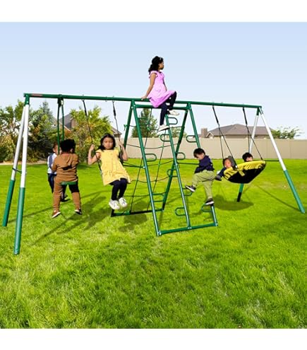 Amazon.com: Kids Jungle Gym Gymnastics Bar Monkey Bar 5 in 1