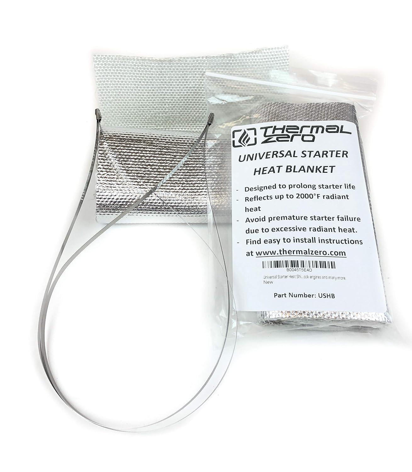 Universal Starter Heat Shield Barrier Blanket Fits starters on