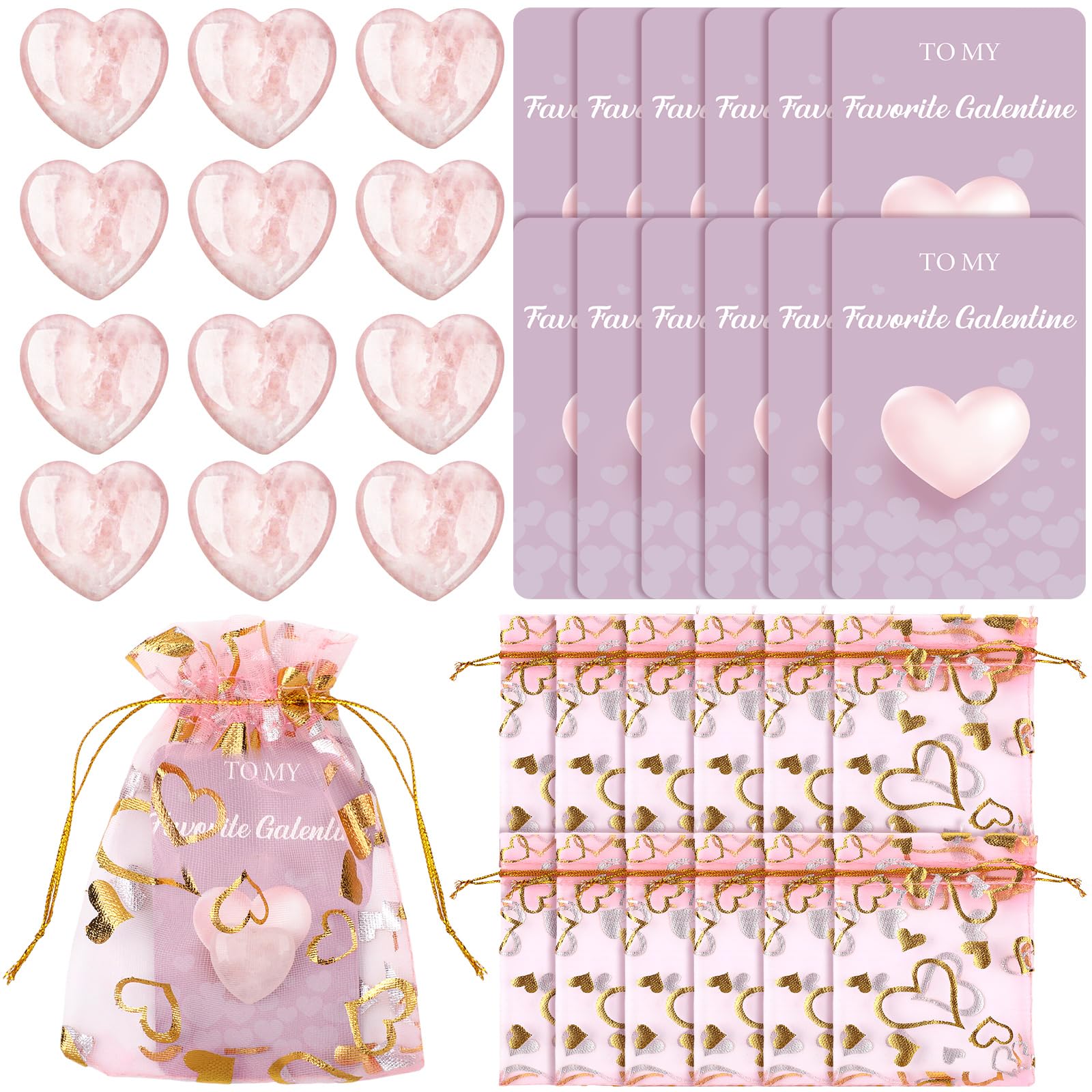 Photo 1 of **MISSING PARTS**
Layhit 36 Pcs Mother Day Gift Bulk Crystals Pink Rose Quartz Hearts Gifts Mother Rose Quartz Mini Worry Stone Gemstones Organza Bag Card Heart Gift (Pink Crystal)