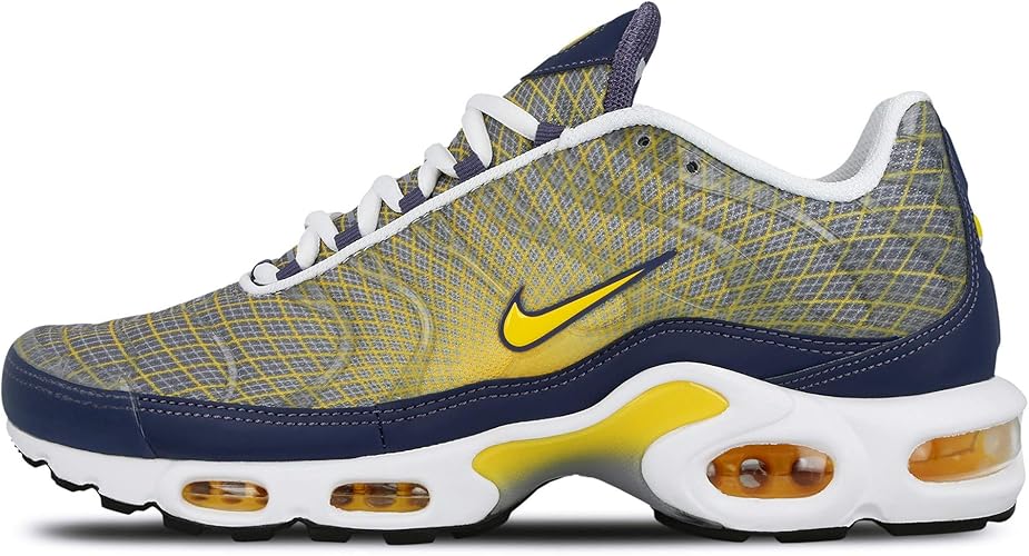 nike air max plus og steel spun yellow & white