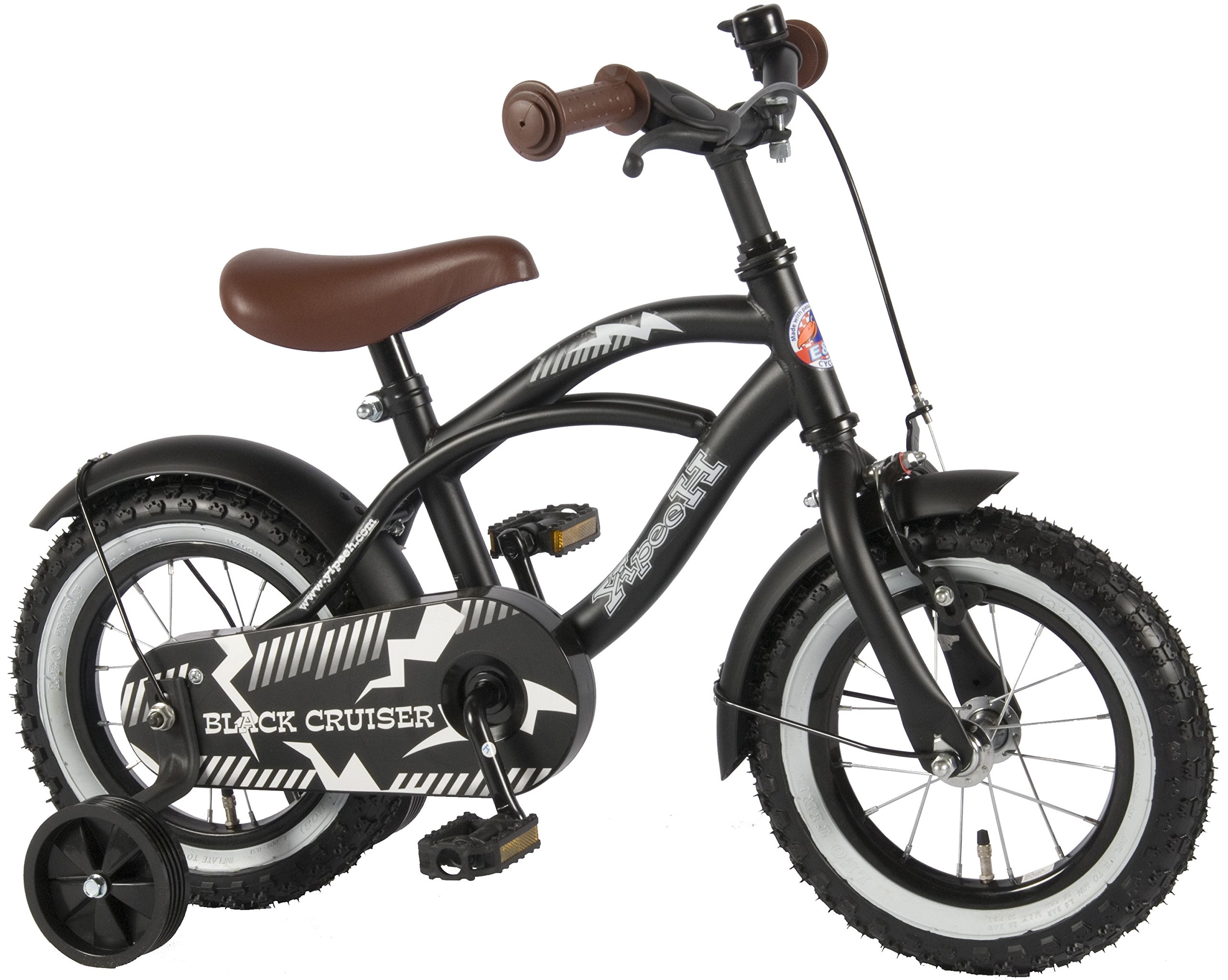 Yipeeh Volare21201 12-Inch Volare Black Cruiser Boys Bicycle