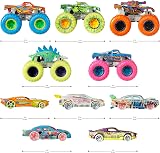 Hot Wheels Glow in the Dark Monster Trucks Collection 1:64 Set view 2