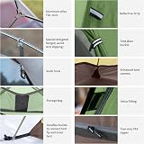 Naturehike Cloud-Up 2 Ultralight Tent 2 Person 20D Nylon 4000mm Green view 8