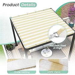 SunnyRoyal 19'x31' Sun Shade Sail Straight Edge