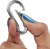 Belle Vous M4 Snap Hook Carabiner Clips 15pk 4cm Stainless Steel Spring view 3