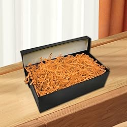 2LB Light Orange Crinkle Cut Paper Shred