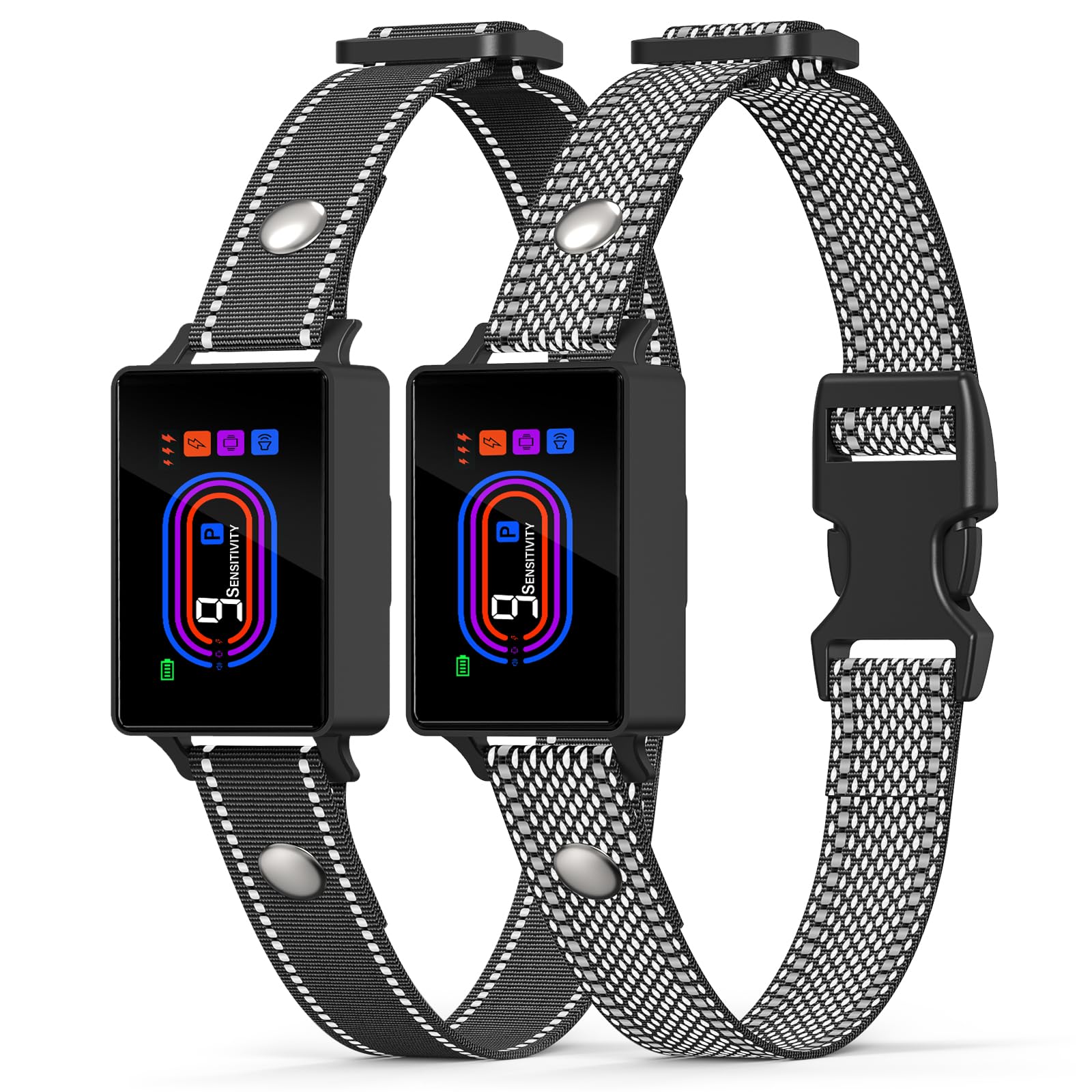 Photo 1 of 2 Pack Dog Bark Collar, 2025 Bark Collar for Large Medium Small Dogs 5-130 lbs - Smart Rechargeable Anti-Barking Training Collar with 10 Adjustable Sensitivity-Bark Collars with Beep Vibratio (2 Pack)