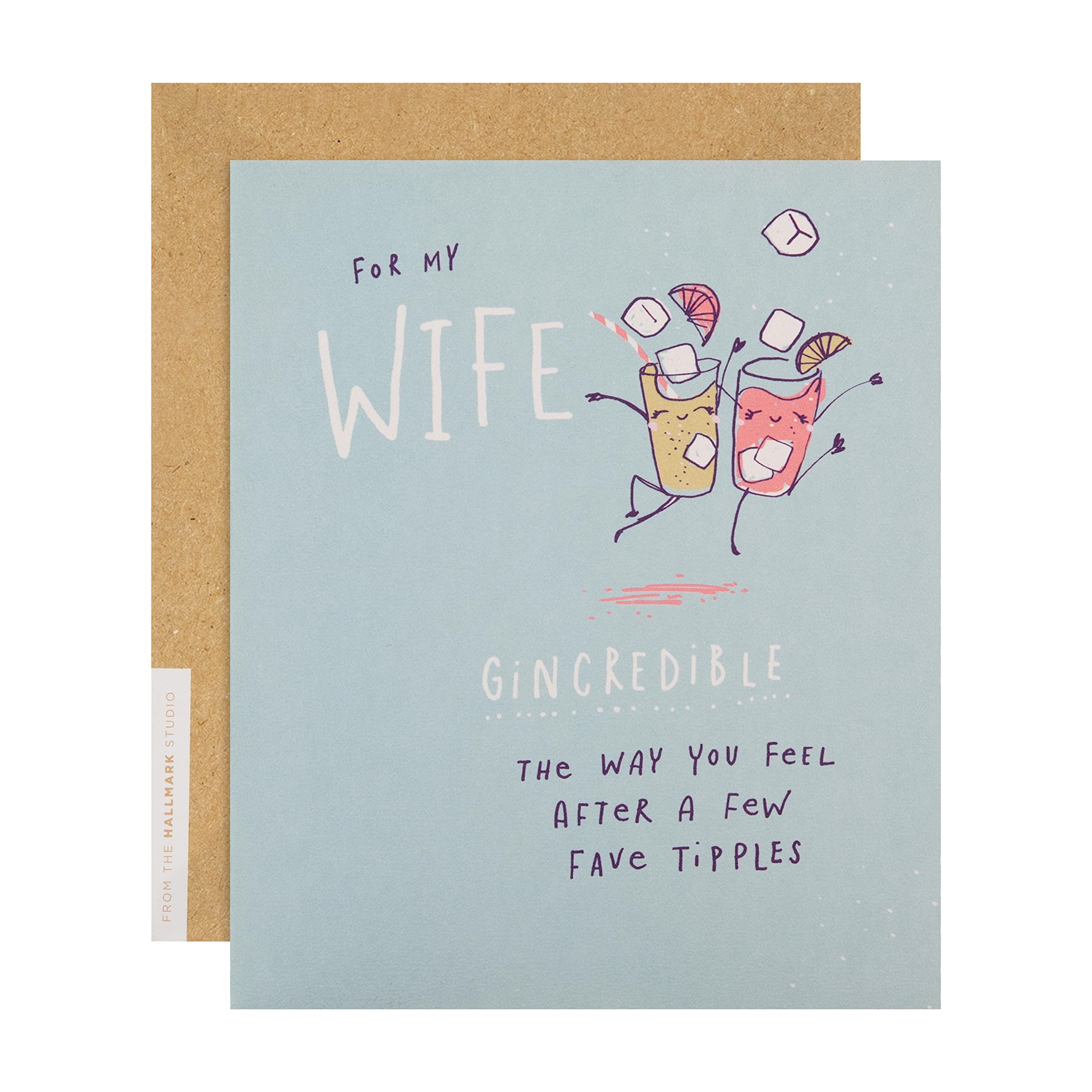 Hallmark Birthday Card for Wife - Fun Illustrated Hallmark Studio Design