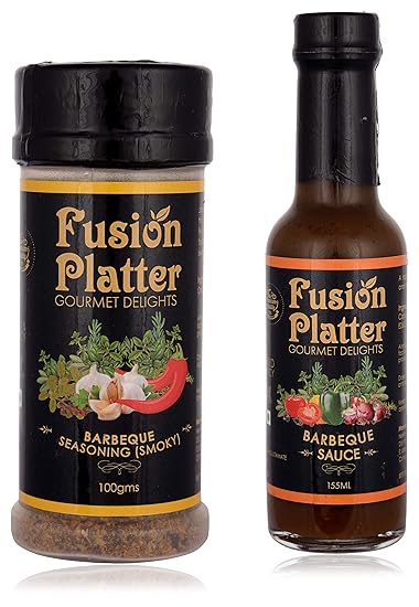 Fusion PlatterBarbeque Sauce and Barbeque Seasoning (Smoky) (Combo of 2)