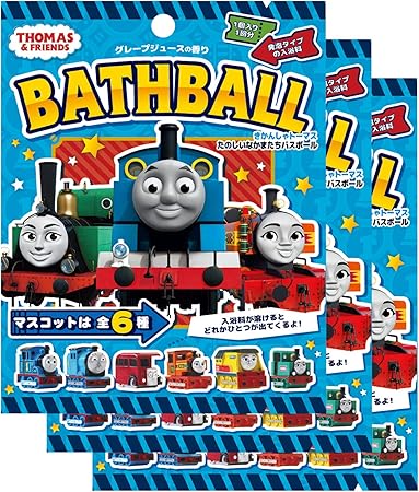 Amazon ノルコーポレーション バスボール きかんしゃトーマス たのしいなかまたち マスコット入り Ob Tob 6 1 入浴剤 グレープジュースの香り 60g 3個セット ノルコーポレーション ビューティー 通販