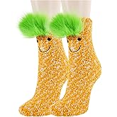 Benefeet Sox Fuzzy Fluffy Socks for Women Girl 3D Animal Fuzzy Slipper Socks Winter Warm Sleeping Plush Comfy Sock
