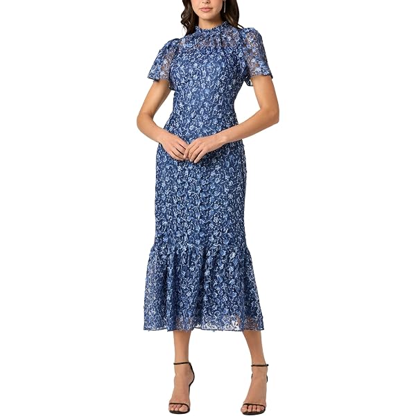 Amazon.com: Shoshanna Women's Midnight Basilica Corded Lace Adaya Dress,  Optic/Ice : Clothing, Shoes & Jewelry