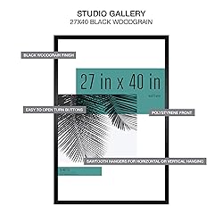 MCS Studio Gallery 27x40 Poster Frame Black