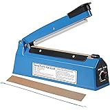 Impulse Heat Sealer Manual Bags Sealer Heat Sealing Machine 12 Inch Impulse Sealer Machine for Plastic Bags PE PP Bags with E