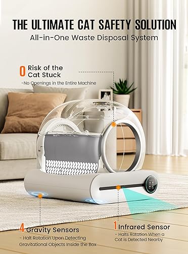 BASTRUMI Self Cleaning Cat Litter Box, Automatic Cat Litter Box