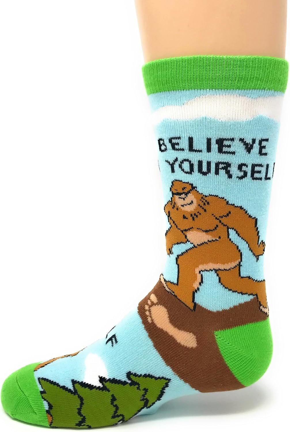 Oooh Yeah Youth Kids Crazy Funny Novertly Crew Socks (Believe): Clothing