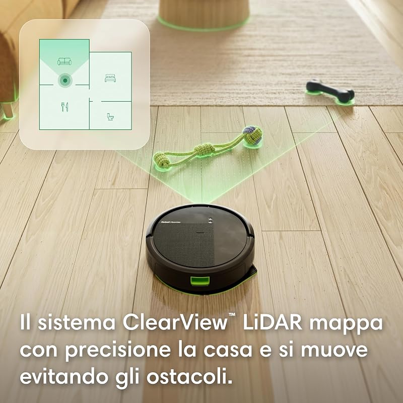 Roomba® 115 Combo robot aspirapolvere lavapavimenti, 15.000 Pa