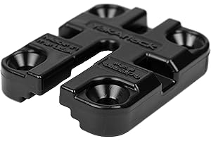 YakAttack MightyMount II | Compact Track Mount for Kayak Accessories | LockNLoad & T-Bolt Compatible | Includes Mounting Hardware | 2" x 2.375" x 0.5" | Made in USA