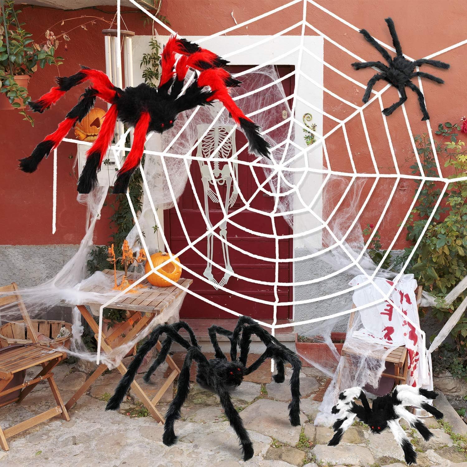 Giant Spider Decorations For House These Giant Diy Spiders Are Our