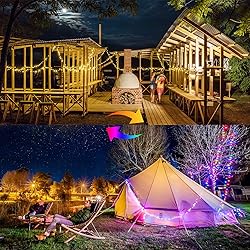 JMEXSUSS 2 Pack Color Changing Fairy Lights Battery