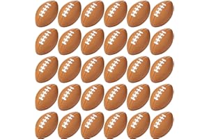 Blulu 50 Pack Mini Football Bulk 2.17" Foam Football Party Favor Sports Stress Ball Small Foam Ball for Back to School Homecoming Game Team Birthday Party Bag Gift Filler