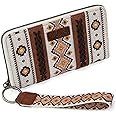 Montana West × Wrangler Wristlet Western Wallet Boho Aztec Credit Card Holder for Women