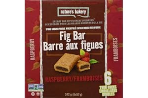 Nature's Bakery Fig Bars (Pack of 6), Whole Wheat Raspberry, 340.2g