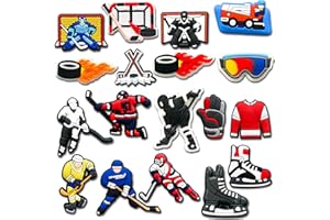 BFWRGUO 18Pcs Farm Animals Hockey Cheer Cat Medical Fireman Shoe Charms, Transportation Mom Inspirational Gay Wedding Croc Charms Pack for Adults Girls Boys Shoe Decoration