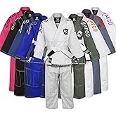 Zafco Sports Brazilian Jiu Jitsu, Kids Jiu Jitsu Gi Children BJJ Gi Grappling Kimonos Lightweight White Belt