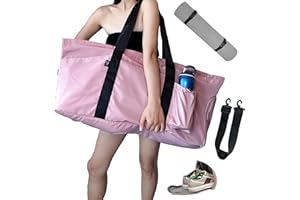 Uhawi Yoga Mat Bag with Shoes compartment & Wet Compartment & shoulder bag &crossbody yoga bag large yoga bag with Yoga Mat Holder Yoga Bag with Adjustable Mat Strap for Women Men