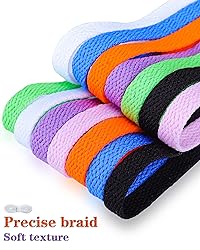 Teskyer 4 Pairs of Flat Shoe Laces, Shoelaces for