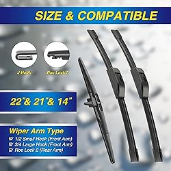 5 PLUS® Silicone Windshield Wipers Replacement for