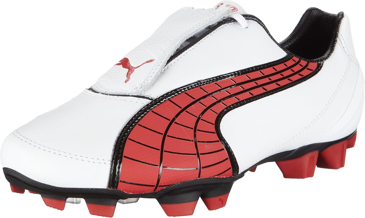 white puma cleats