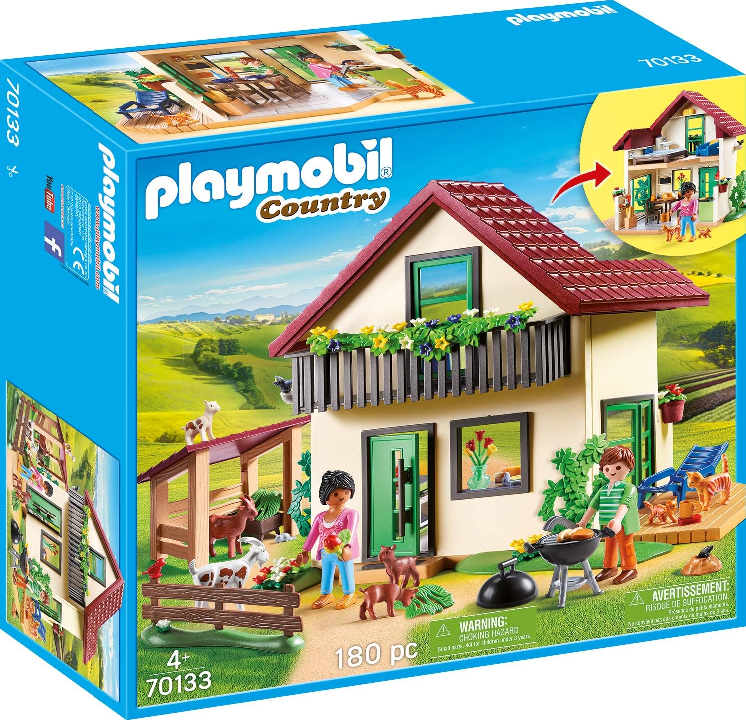 Playmobil 70133 Country Farmhouse Multi-Coloured: Amazon.co.uk: Toys