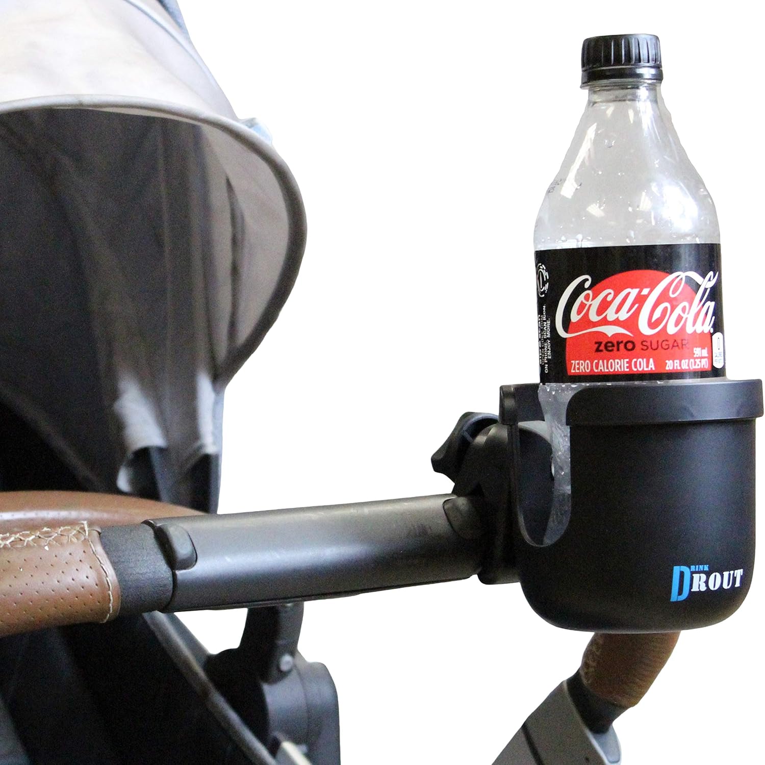 W4W Universal Stroller Cup Holder – Mega Strength Adjustable Clamp fits on Any Bike, Walker, Wheel Chair, Car – Large Adjustable Drink Holder fits Any Size Cup, Water Bottle, Can etc.: Baby