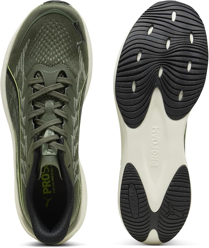 Zapatillas de Running Darter Pro 2 Unisex 42, Moss Veil Soft Grass Warm White Black Lime Squeeze Green