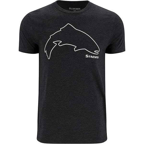 Simms Men's Wood Trout Fill T-Shirt - Cotton Blend Graphic Tee for