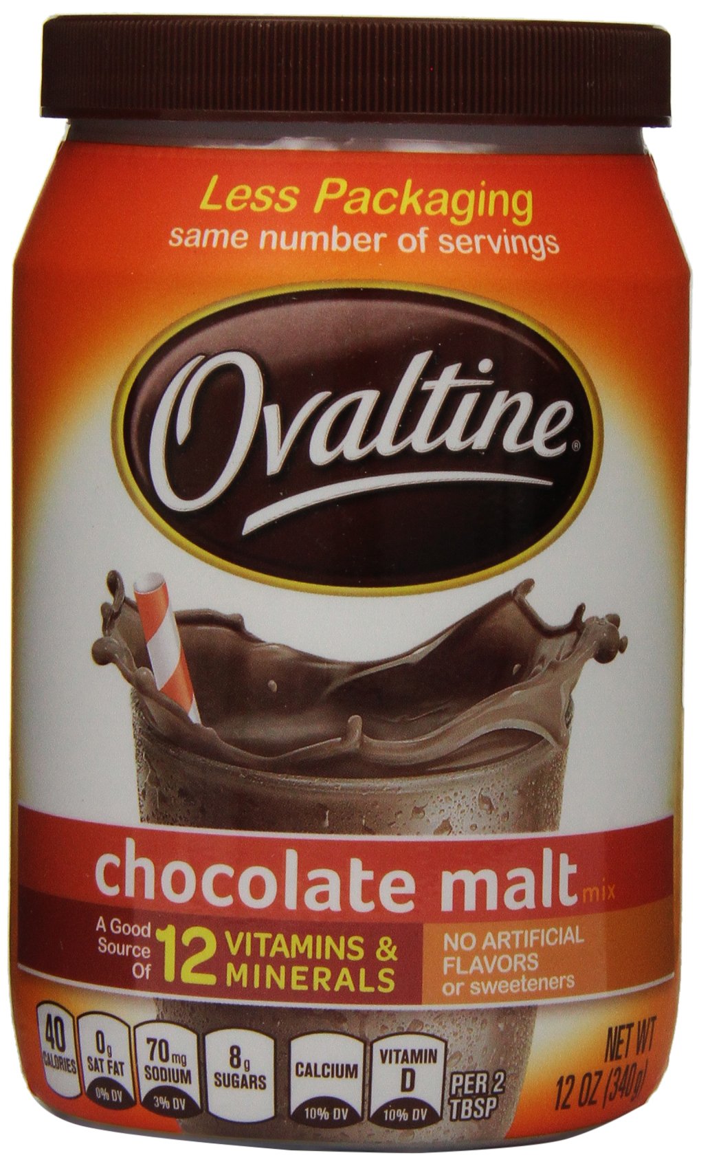 Ovaltine Classic Malt Flavored Milk Mix, 12 oz Powdered