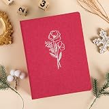 Lanpn Small Photo Album 6x4 2 Packs 100 Photos Portrait Linen Red view 6