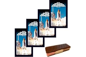 LuvyDuvy Freeze-Dried Neapolitan Ice Cream Sandwiches (chocolate-Vanilla-Strawberry) - 4-Pack