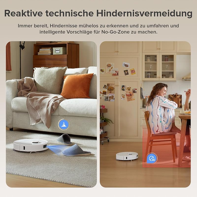 QV 35A Set Saugroboter mit Wischfunktion mit 8.000 Pa Saugkraft