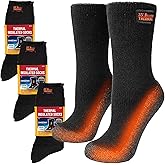 35° BELOW Thermal Insulated 1 or 3 Pk Socks for Men and Women, Designed with Soft Aluminized Loops to Keep Feet Warm and Cozy
