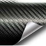 VViViD XPO Black Carbon Fiber 5ft x 1ft Car Wrap Vinyl Roll with Air Release Technology