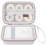 Elonbo Carrying Case for ORGBRO X1 Label Maker Machine, Portable Bluetooth Label Printer Storage Holder, Wireless Built-in Cutter Small Label Makers Handheld Sticker Maker Travel Bag, White