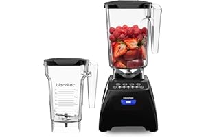 Blendtec Classic 575 Blender, 90 oz WildSide+, and 75 oz FourSide Blender Jar Bundle - Black